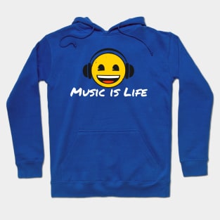 Music is Life emoji Tee Hoodie
